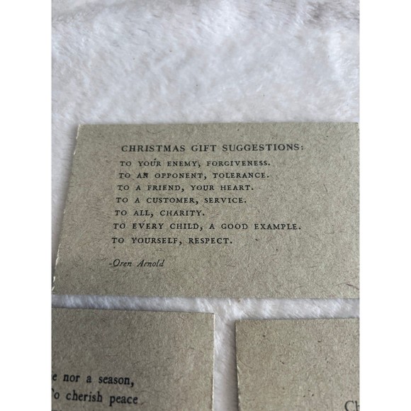 3 Christmas notes/decor 5”x3” - Picture 3 of 8